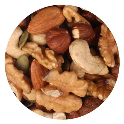 raw mixed nuts no shell