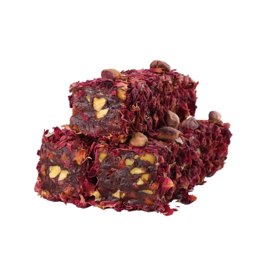 Gül Yapraklı Antep Fıstıklı Lokum ( 500 gr )
