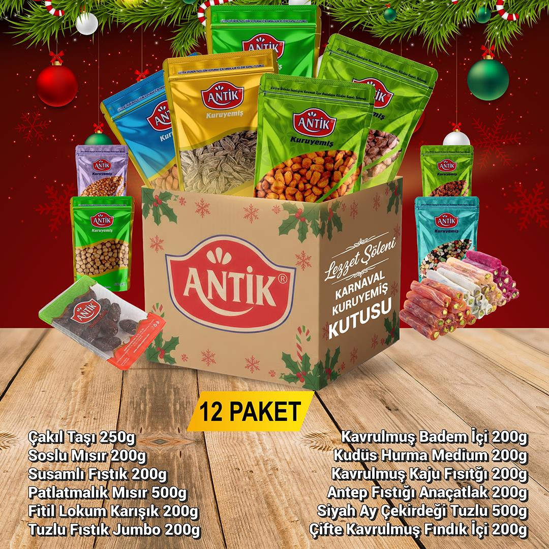 Lezzet Şöleni Karnaval Kuruyemiş Kutusu