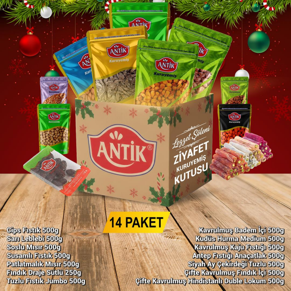 Lezzet Şöleni Ziyafet Kuruyemiş Kutusu