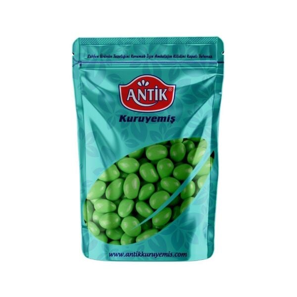 Çikolata Kaplamalı Badem Şekeri Yeşil 250 gr