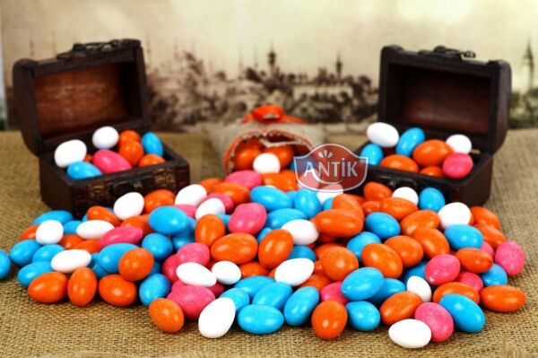 Chocolate Coated Almond Candy Mixed Color (3 kg)