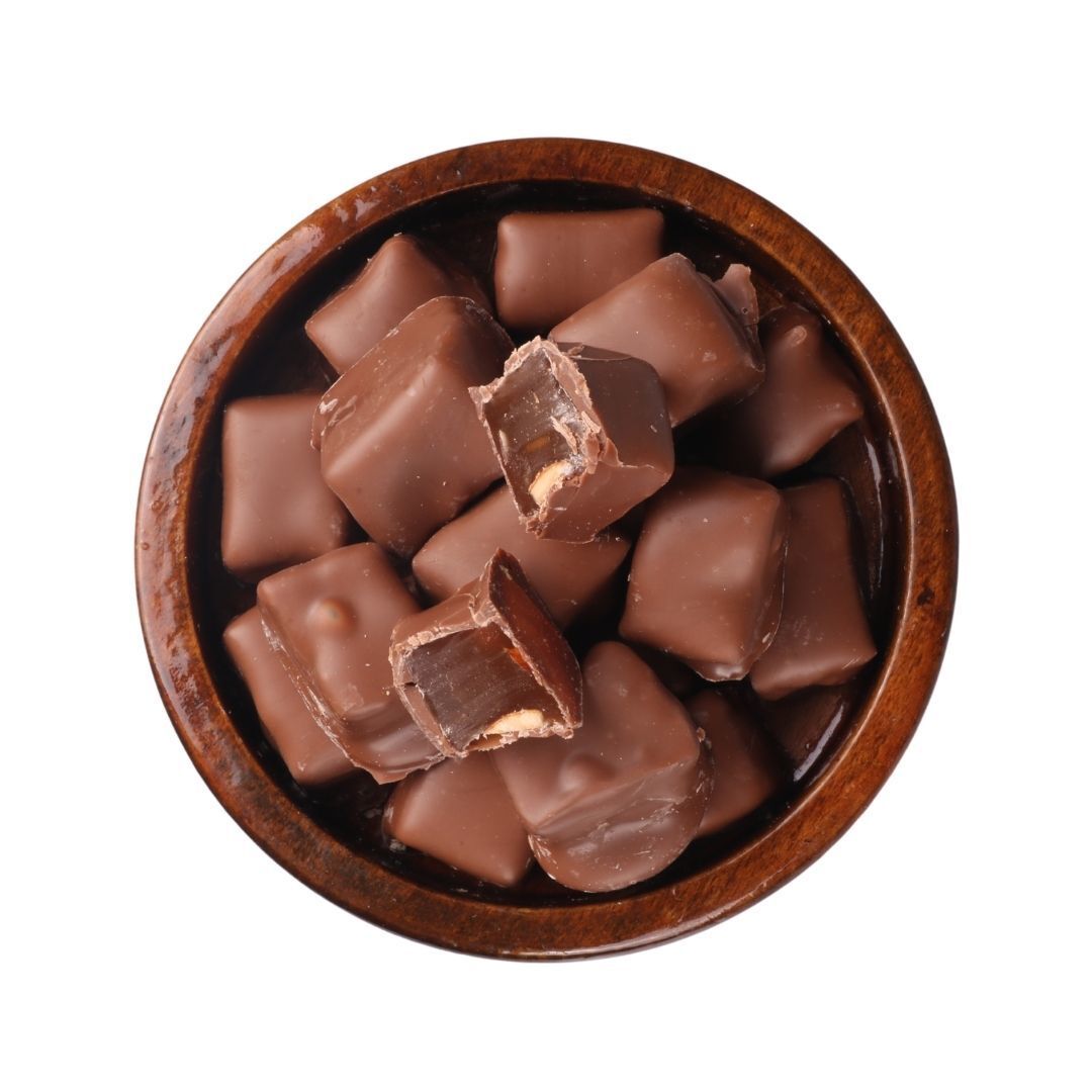 Sütlü Çikolatalı Bademli Duble Lokum 500 Gr